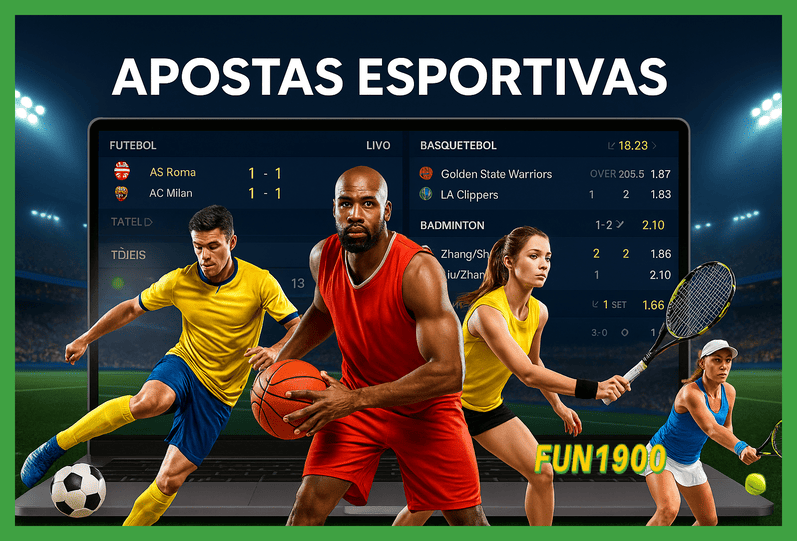 Apostas esportivas no cassino online FUN1900